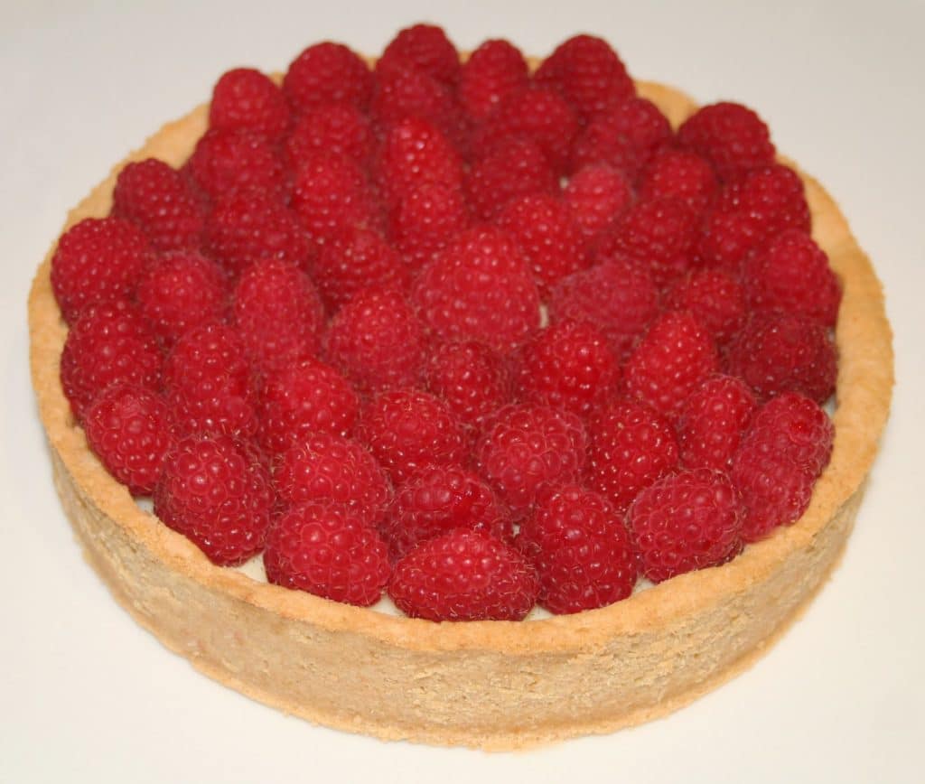 Tarte aux framboises x