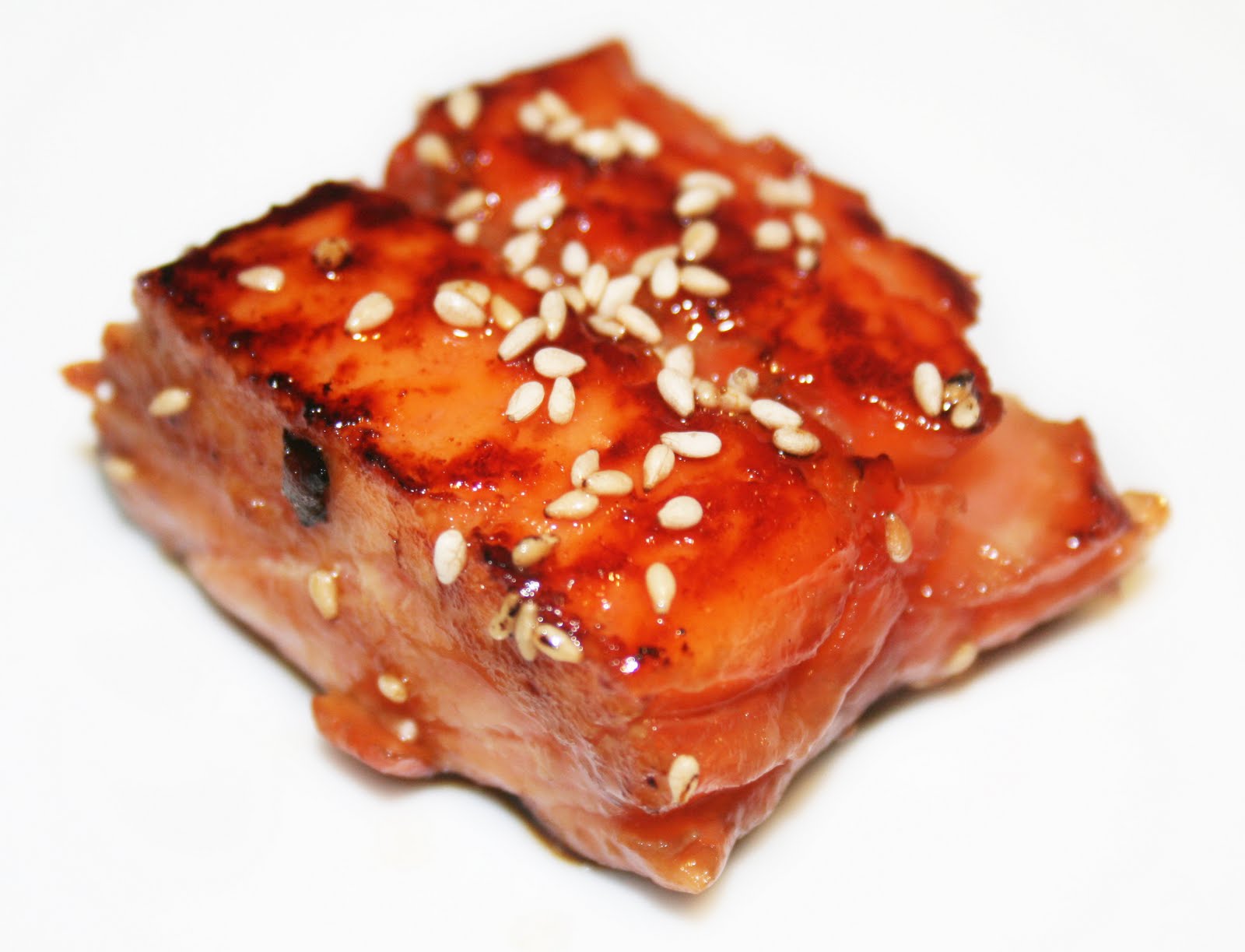 Mi cuit de saumon teriyaki