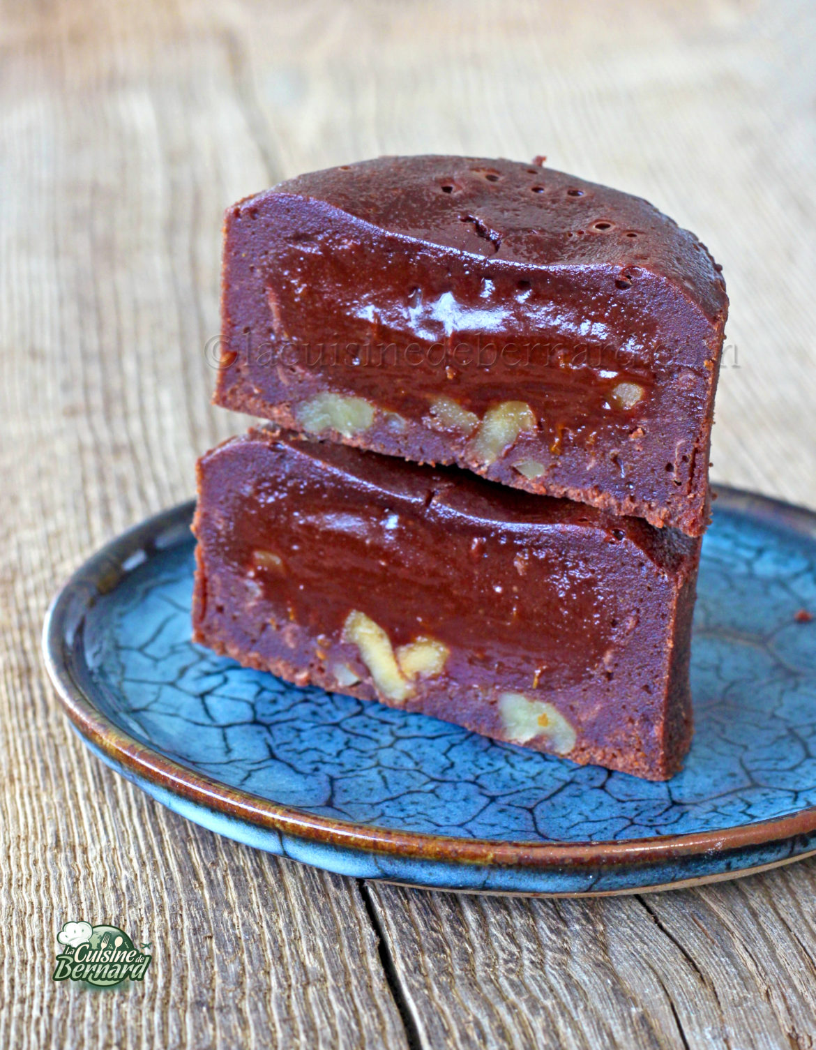 Mi-cuit au chocolat orange et noix